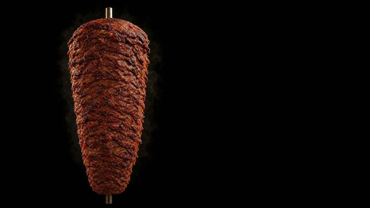 Goldbraun gerösteter Dönerspieß